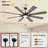 72" Windmill Large Ceiling Fan With 3cct Led Lights And Remote Control-79297867