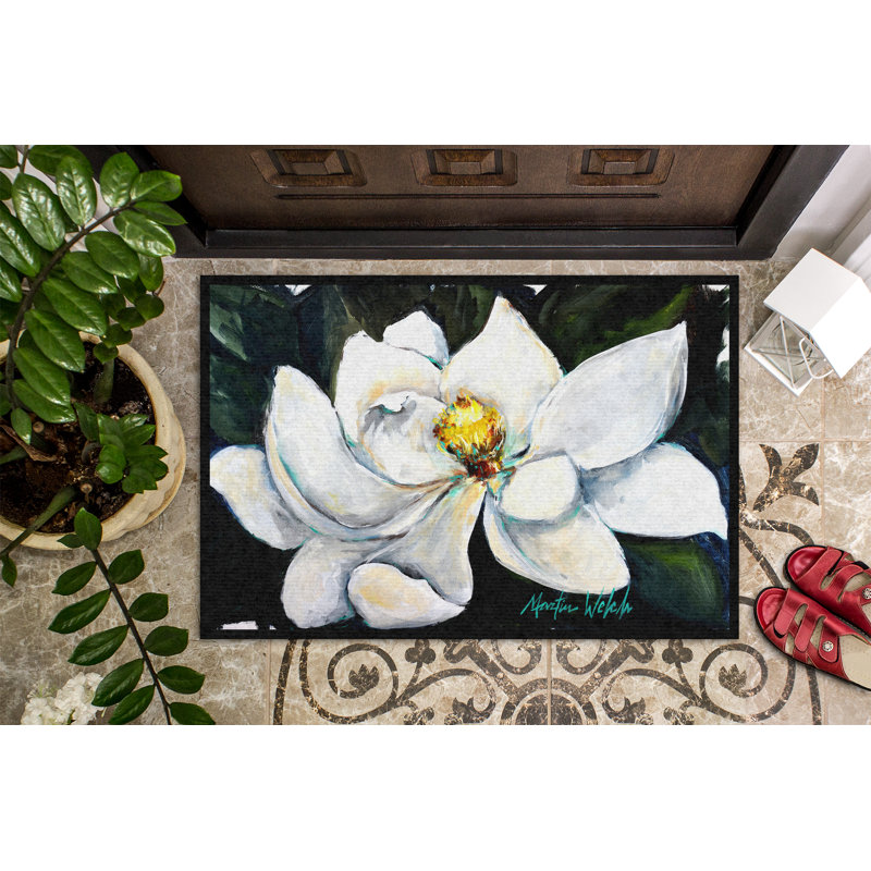 Tapis d'extérieur anti-dérapant NIpinnawasee Sweet Magnolia, L 36 po x L 24 po