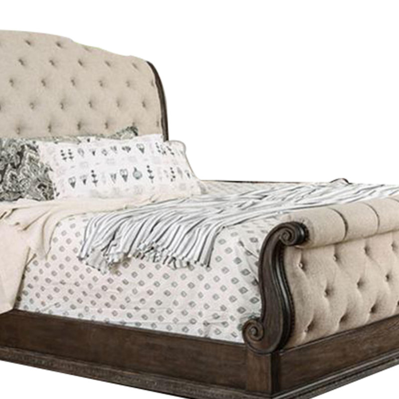 Lit en bois massif, Queen