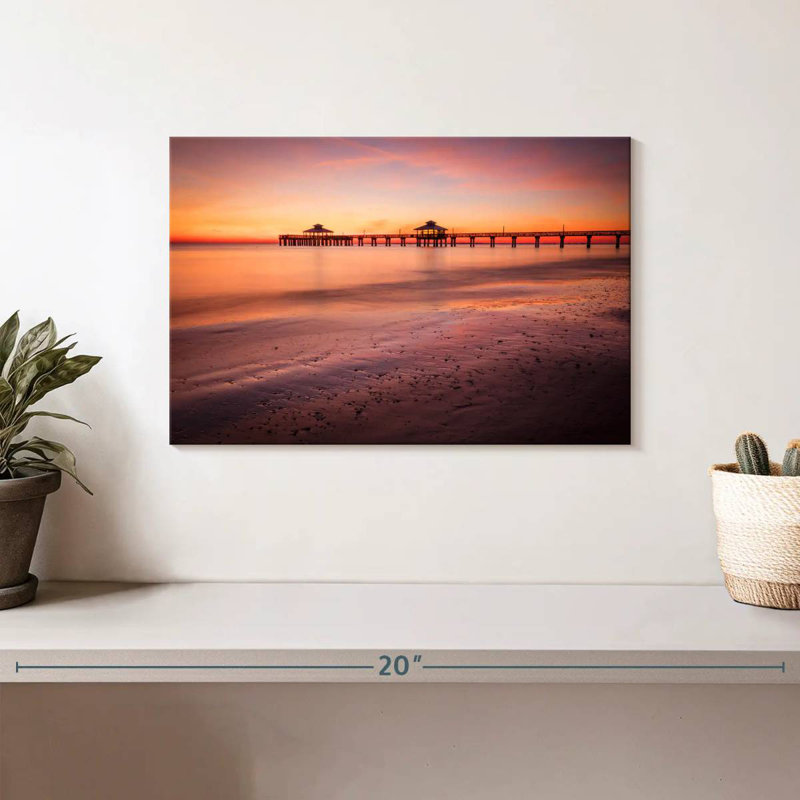 Lynelle Panoramic Myers Beach Sunset, 8" H x 12" W