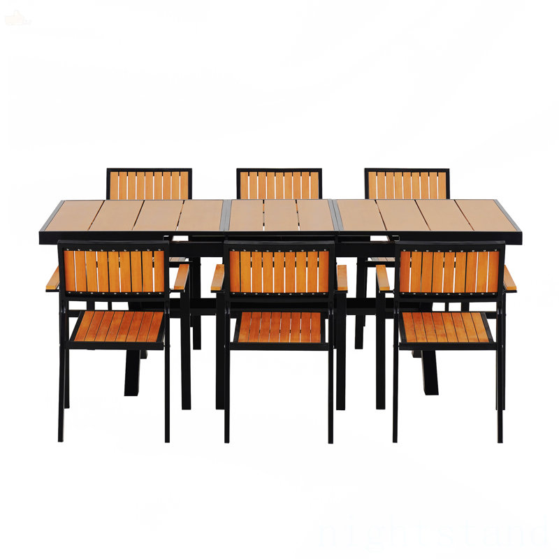 Ensemble de mobilier de patio, Noir