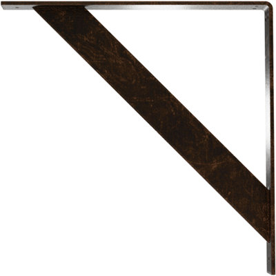 2"W x 18"D x 18"H Traditional Steel Bracket, Antiqued Bronze