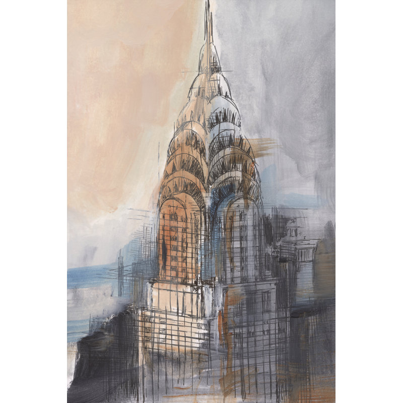 Skyscraper Heights I by Ethan Harper - Wrapped Canvas Print, 46 cm H x 30 cm W