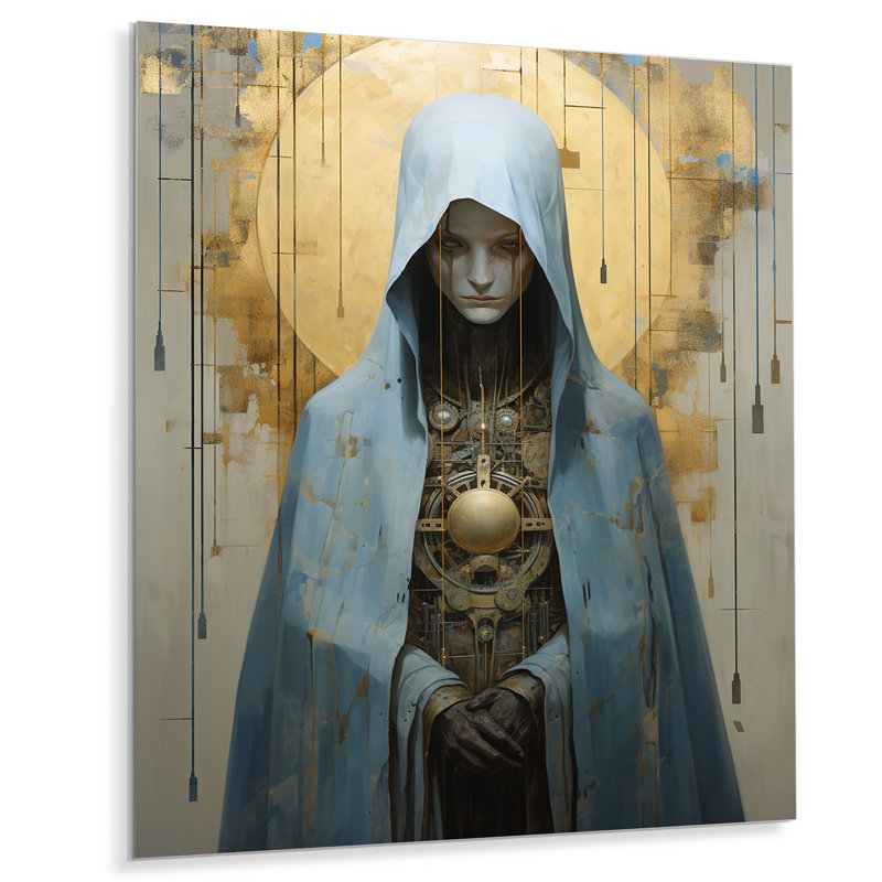 «Folk Religion», art mural en métal, H 32 po x l 24 po x P 1 po