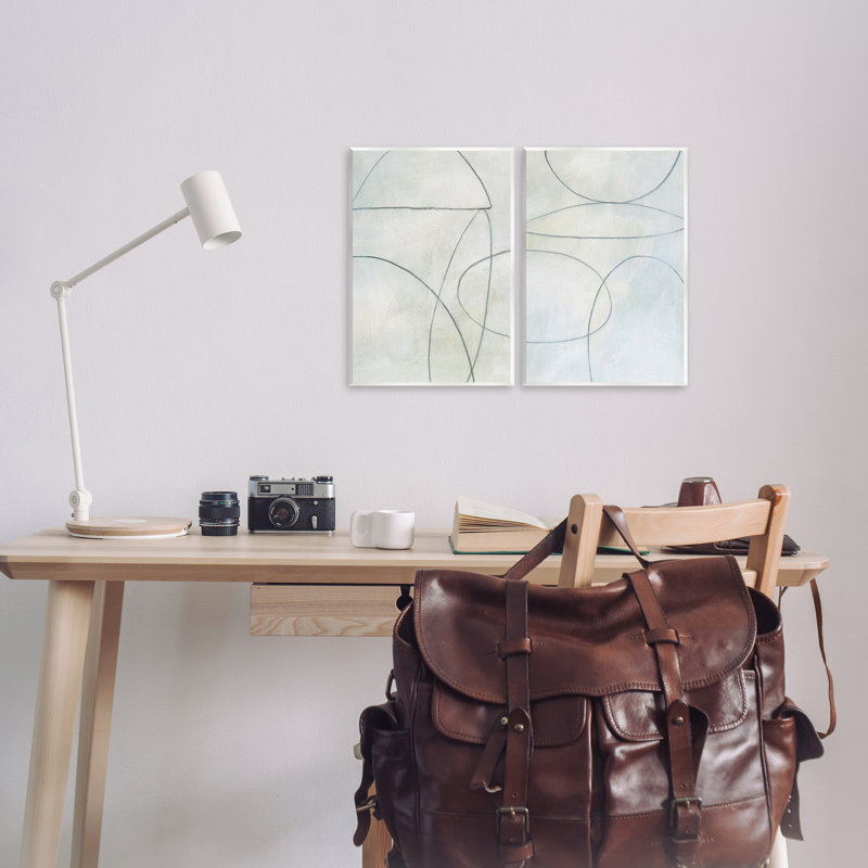 «Simple Abstract Abstract Shapes», ensemble de 2 plaques murales par Victoria Barnes