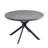 Huertes 47.2" Gray Wooden Round Dining Table for Kitchen, Dining Room, Living Room