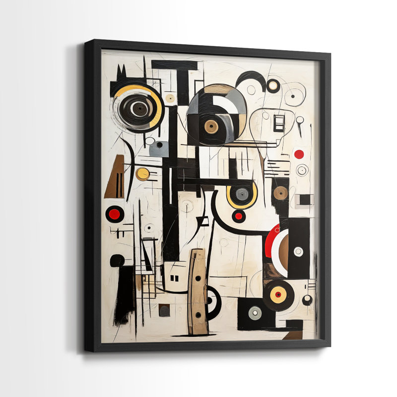 "ABSTRACT Series DII" par J Paul, Noir, noir, noir, noir, H 15 po x l 12 po