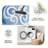 Blue Swirl carpet-easy to clean, machine-washable, soft and comfortable; suitable for door mats, kitchens, living rooms, bedrooms, corridors, and laundry areas. Easy to clean, durable carpet for home decoration.-129871197