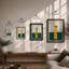 Figure In Yellow Minimalist - Print-1460068229-1460068227
