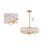 Transitional 5 Light Round Crystal Chandelier-1439297597