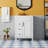 Compact Storage Vanity Ceramic Modern Small Bathroom
