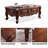 Brown Solid Wood Rectangular Coffee Table-215230715