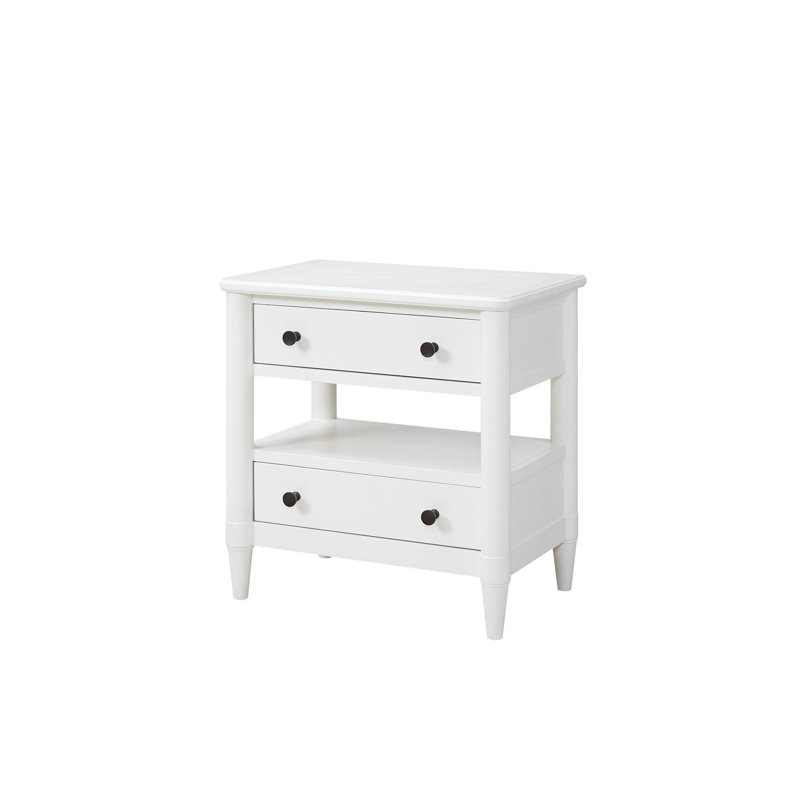 Nightstand With Drawer, White