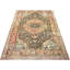 Tapis unique en laine noué à la main des années 1960 de 5 pi 4 po x 9 pi 4 po en rouge / brun