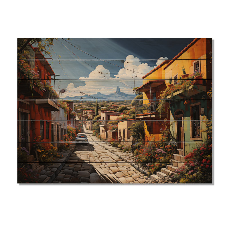 Mexico Mexico Fiesta City I sur impression sur bois, H 30 po x l 40 po x P 0,78 po