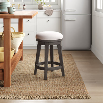 Bettee Upholstered Swivel 25" Counter Stool