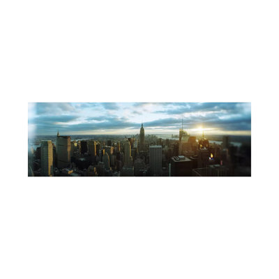 Buildings In A City, Empire State Building, Manhattan, New York City, New York State, USA 2011 by Panoramic Images - Panoramic Gallery-Wrapped Canvas Giclée on Canvas