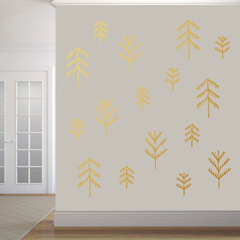 Bartee Abstract Wall Decal, Gold