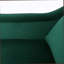 Fauteuil club en velours vert-1256224395