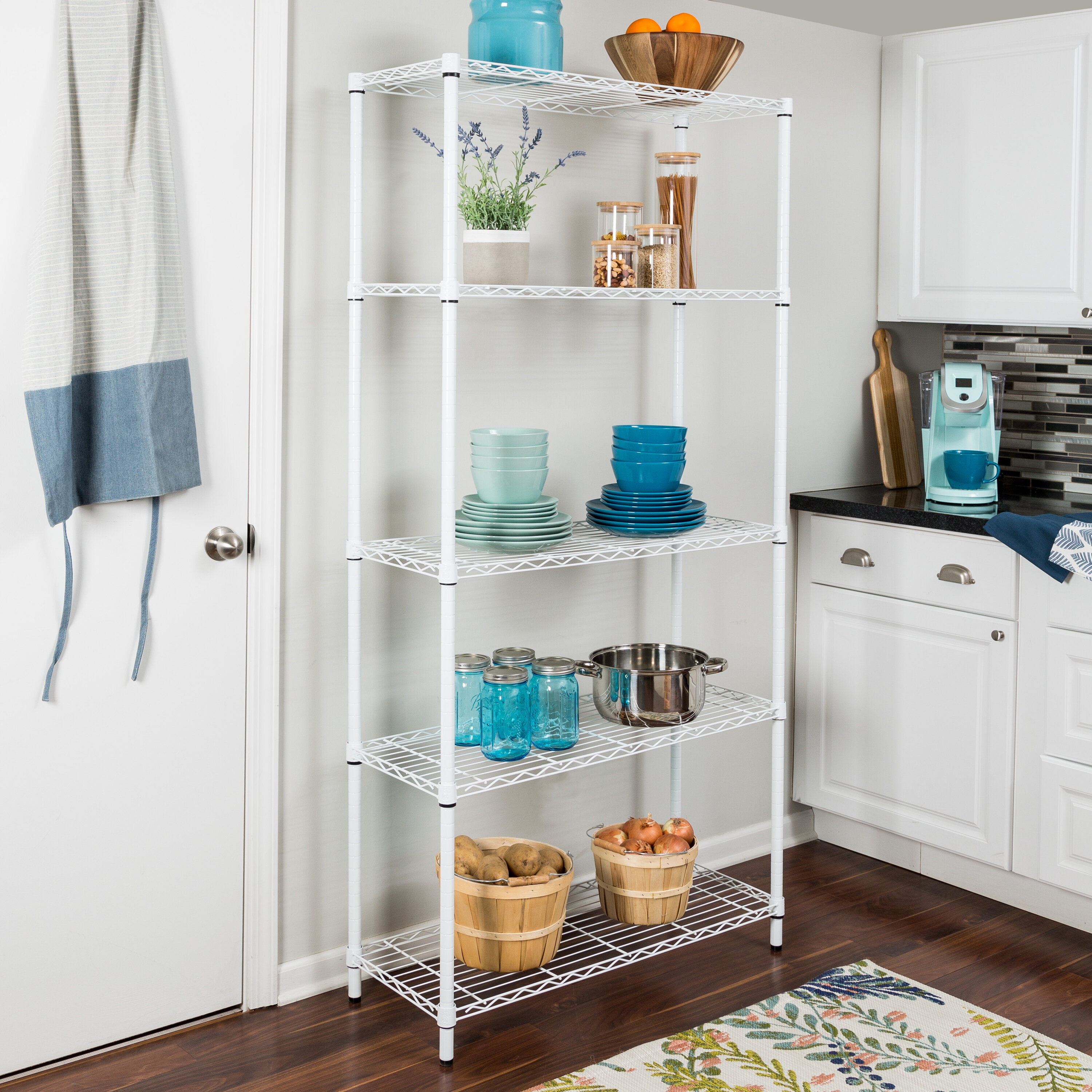 Height Adjustable Shelving Garage Shelving Units and Storage Rack Pantry Shelves  Stainless Steel Shelves Shelf Organizer Kitchen Storage Shelves 4 Layers -  China Stainless Steel Commercial Shelves and Kitchen Storage Shelf price