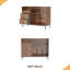 Support pour tourne-disque avec rangement pour plus de 500 albums, tablette et tiroirs de style Mid-Century moderne Console audio robuste en bois et métal pour le salon