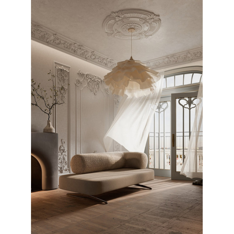 Carmel 2 Seater Velvet Sofa, 67cm H x 200cm W x 80cm D, Cream