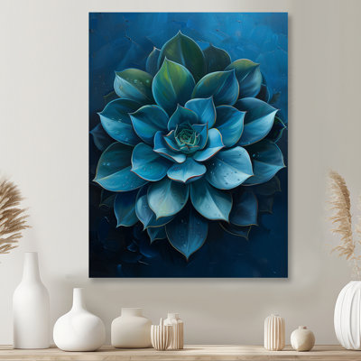 Reproduction d'art mural vert succulent - vert