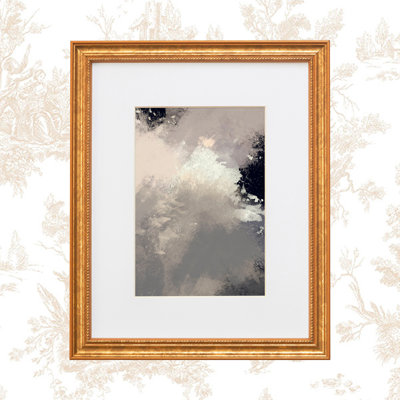 Hilda Wood Beaded Picture Frame with Mat