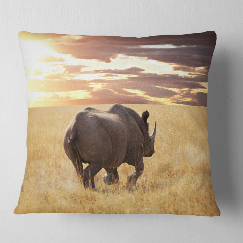 Coussin lombaire africain, 16 po x 16 po, Carré