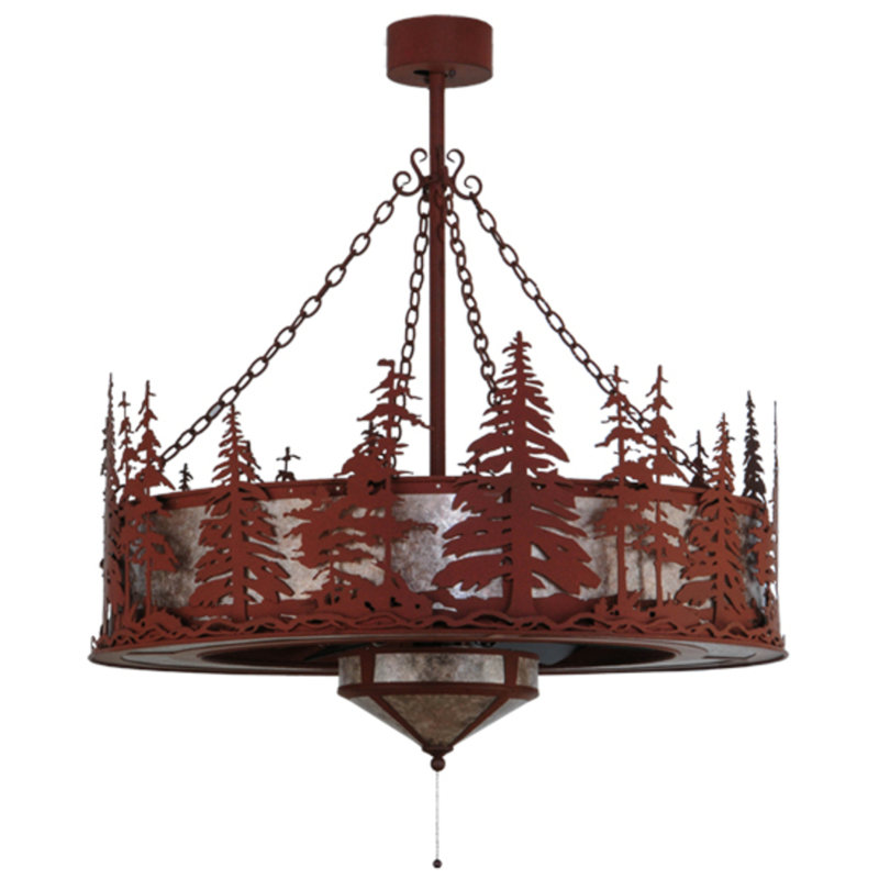 Tall Pines Downrod Ceiling Fan