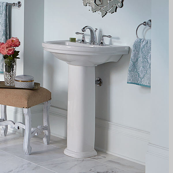 St. George Pedestal Base in Canvas White
