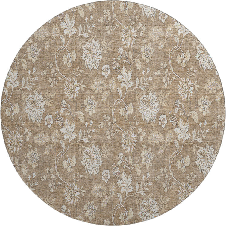 Premium Machine Washable Prisco Copper Rug