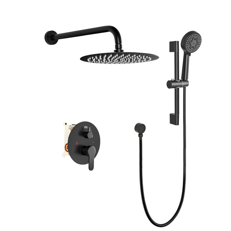 Shower System, Matte Black
