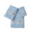 Souderton Home Decor Premium Luxury Ultra Soft 100% Cotton Embroidery Kitchen Bathroom Modern 3 Piece Embroidered Towel Set, Starfish with Blue Base Pattern