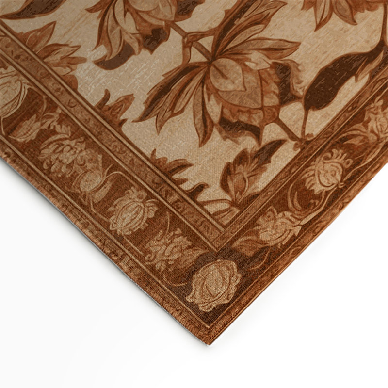 Tapis d'intérieur et d'extérieur brun Persian