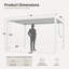 Pergola en aluminium avec toit à persiennes réglable l 10 pi x P 13 pi-131428984-132793769-132793770