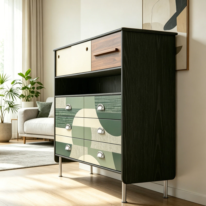 French Simple Style Accent Cabinet