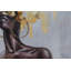 Hand -painted leaf garment acrylic painting