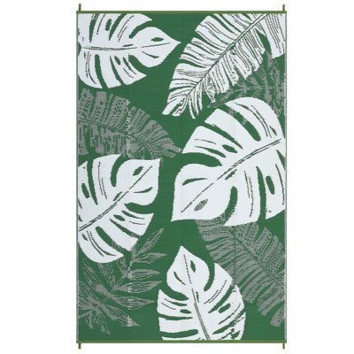 Outdoor Rug Waterproof Reversible Plastic Straw Rug Foldable Patio Rugs UV Resistant Camping Mat Modern Outdoor Carpet for Garden Deck