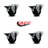 Soft Rubber Swivel Bolt Hole Caster