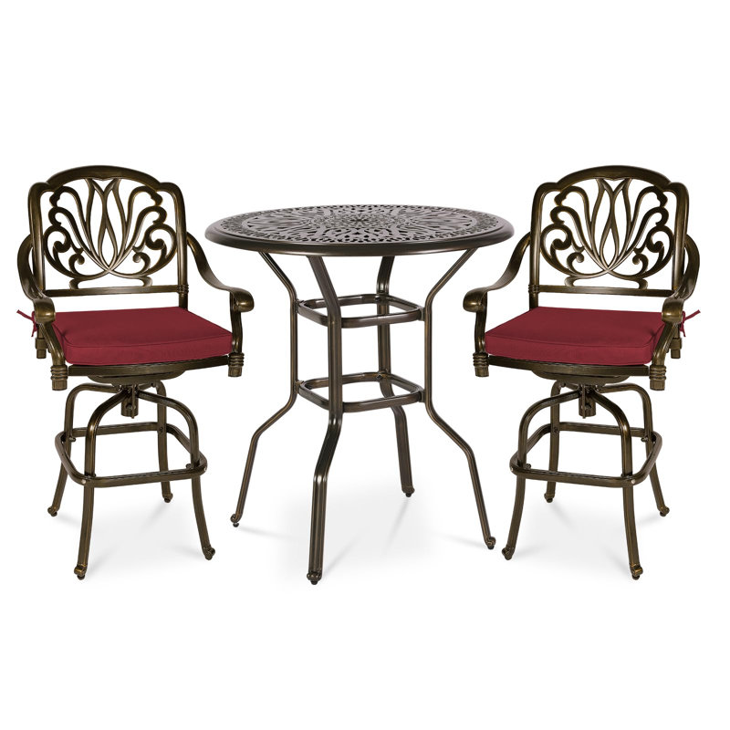 Ensemble de bar pivotant Bloomsbury Market, Red, 2