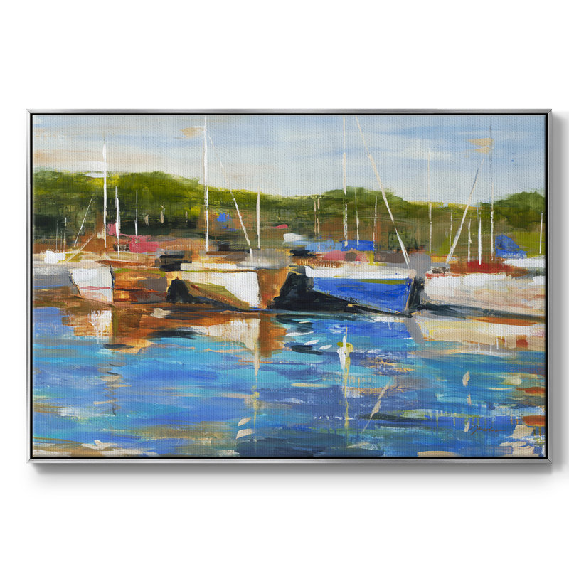 Safe Harbor, reproduction d'art sur toile, H 25 po x l 37 po x P 2 po, Argent