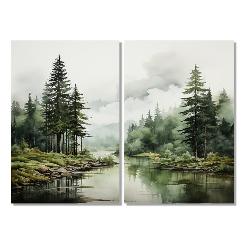 Pin, Silent Wilderness - Pin, art mural, Wrapped Canvas, Does Not Apply, 36" H x 48" W