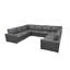 Canapé modulaire en cuir rembourré-542187869