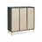 Gray + Beige Aluminum Shoe Storage