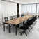 314.8'' Wide Modern Rectangular Conference Table And Chairs Office Set
