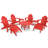 POLYWOOD Long Island Adirondack 9-Piece Conversation Group-39398945