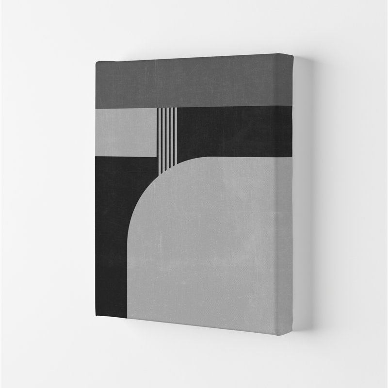 Mid Century Black And White A - Print, No Frame, 42cm H x 30cm W x 1cm D
