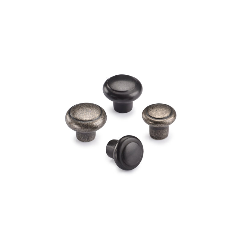 Bouton d'armoire Newport, Noir mat, 1.5