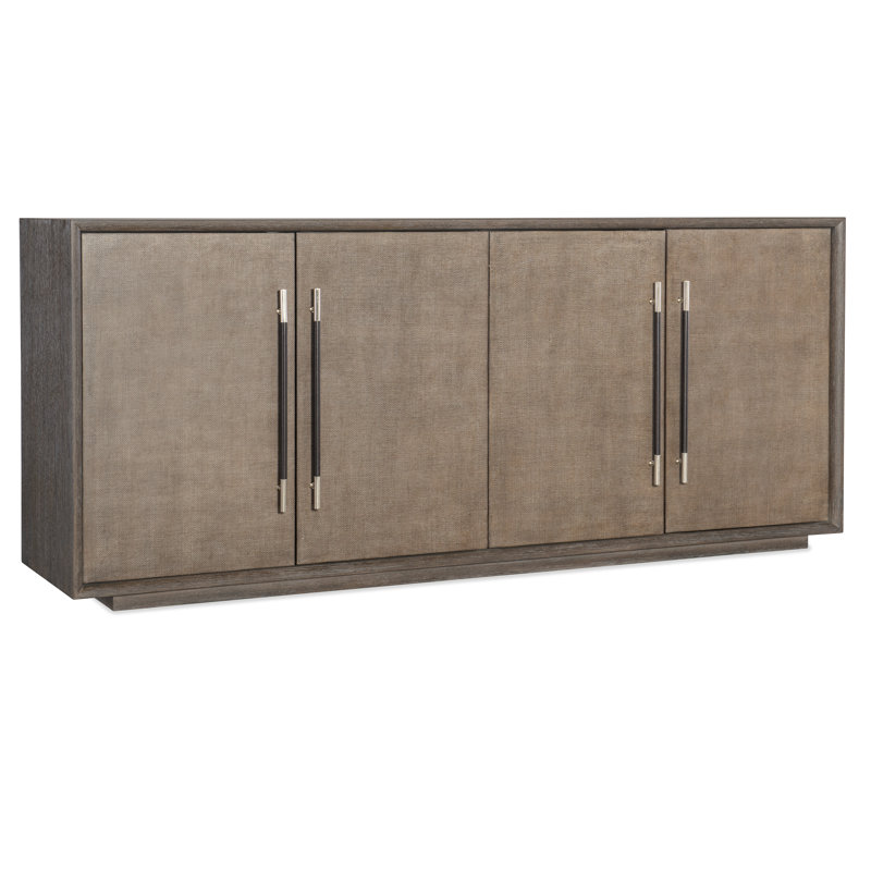 Modern Mood Media Console, Dark Wood/Mink